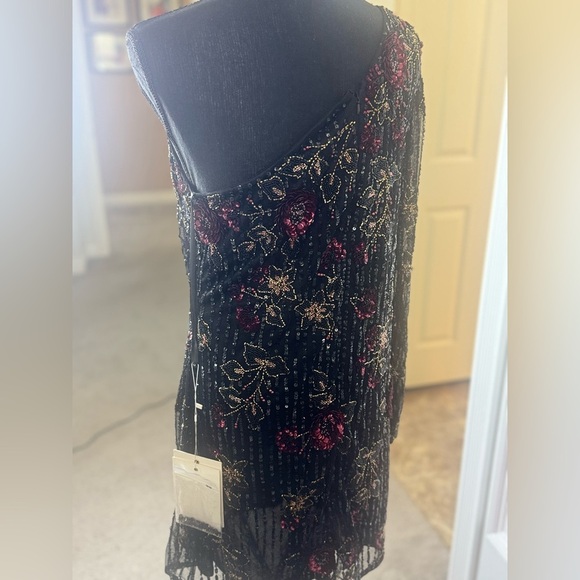 One Shoulder Embellished Mini Dress - Picture 7 of 7